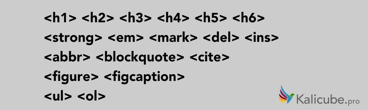 Semantic HTML5 tags for copywriters